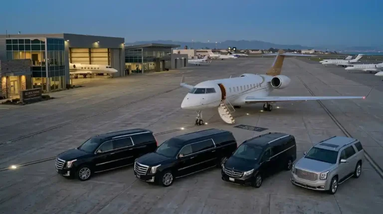 Professional chauffeur service for Pomona to and From LAX featuring a luxury black SUV.